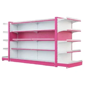 Factory Direct Sale Steel Shelf Stand Rack Retail Store Double Sided Gondola Supermarket Shelf Display Rack