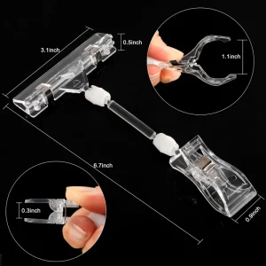 Factory Direct Sale Supermarket Promotion POP Display Price Tag Clip Plastic Transparent Label Price Tag Holder