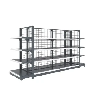Factory Direct Supermarket Shelves Life Department Store Back Mesh Frame Display Rack