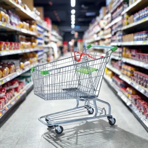 Factory Direct Supply Metal Shopping Trolley Grocery Convenience Store Shop Cart Supermarket Cart