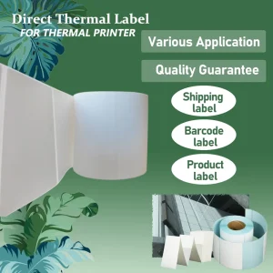 Factory Export 4×2 4×6 Adhesive Thermal Barcode Labels for Shipping Express E-commerce Waybill Stickers 500pcs/Roll