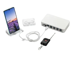 Factory High Quality 10 Ports Alarm System Standalone Mobile Phone Security Alarm Charging Display Stand