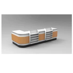 Factory Multifunctional Convenience Cashier Checkout Counter With Conveyor Belt