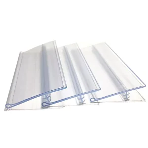 Factory New Clear PVC Shelf Price Talker Plastic Soft Rigid Super Grip Sign Holder Shelf Talker Display Sign Grips