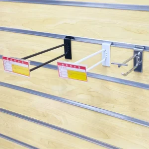 Factory Price Custom PVC Labels Holder Price Tag Holder with Adhesive Tape for Metal Double Line Hooks