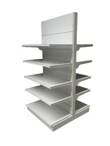 Factory Price Double Sided Light Duty Metal Supermarket Shelves Retail Display Rack Quick Installation For Grocery Convenience