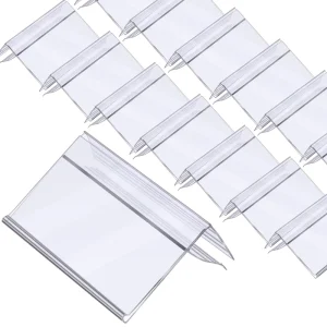 Factory Price Label Holder Reusable PP PVC PET Clear Price Tag Data Strip Clips for Retail Shop