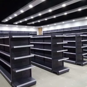 Factory Price Metal Convenience Store Display Rack Grocery Shop Gondola Shelving Supermarket Shelves