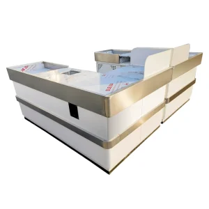Factory Price Supermarket Checkout Counter Retail Supermarket Cashier Store Cashier Desk Checkout Counter for Sale
