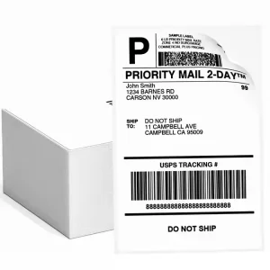 Factory Self Adhesive 100*150mm Address Barcode Direct Thermal Label Roll Waterproof 4×6 A6 Shipping Labels Waybill Sticker