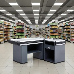 Factory Supermarket Cashier Table Checkout Counter
