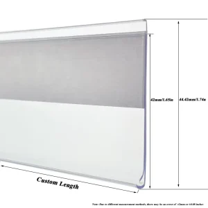 Factory Supermarket Retail Plastic pvc acrylic label tag adhesive data strip price holder for shelves