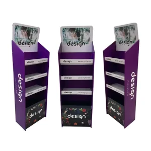 Factory Supplier POS Display Stand Cardboard Floor Display Paper Retail Promotion Food Products Display Shelves for Supermarket