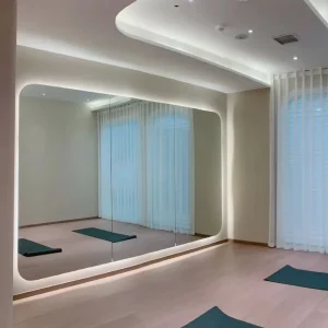 Factory Supply Custom Large Full-Length Smart Touch Button Wall Mirror 3 Colors Mirrors Made of Glass