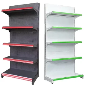 Factory Supply Heavy Duty Supermarket Shelves Easy Install Customizable Retail Grocery Store Display Rack Gondola Shelving