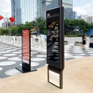 Factory Supply Large Wayfinding Standing Signage Led Guide Pylon Sign for Supermarket