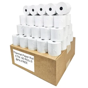 Factory Supply USA Stock 3 1/8″ X 230ft Thermal Paper Roll POS Cash Register Receipt
