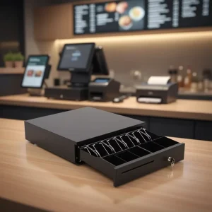 Factory Wholesales Retail Cashier POS Electronic Five Grid Banknote Box Automatic Counting Sorting ABS Material 12V 24V for