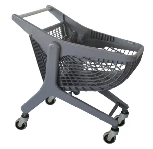 Fan Plastic and Unfolding Supermarket Shopping Trolley