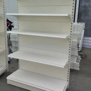 Fashionable Metal Gondola Shelving Customized Store Display Rack Supermarket Steel Shelves