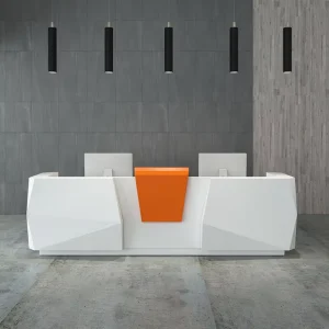 Fashionable Minimalist Irregular Reception Consultation Bar Company Welcome Table Office Front Desk Reception Checkout Counters