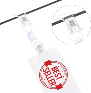 Fast Shipping POP Clipss Price Tag Holders Sign Clips Plastic Clear for Department Store Shelf Label Custom