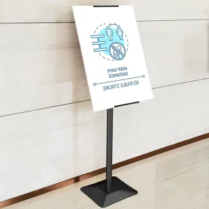 Floor Poster Display Stand Aluminum Advertising Display Stand Durable Indoor Outdoor Retail Trade Show Sign Holder