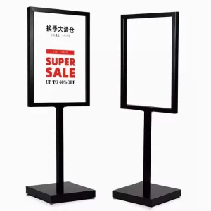 Floor Stand Sign Display Shop Billboards Display Holder Poster Display Stand Rack
