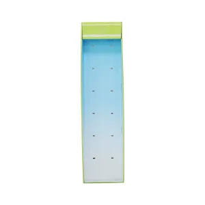 Floor Standing Paper Display Stand with Hooks Custom Corrugated Retail Display Rack for Supermarket Merchandising