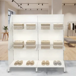 Floor Standing Supermarket Gondola Shelving Metal Display Rack for Retail Business Display Stand