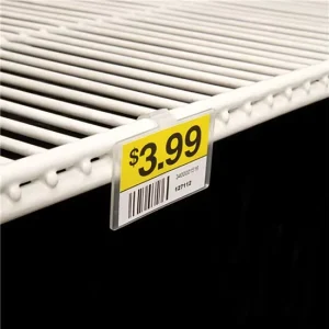 Fold n Hold Wire Price Tag Label Holder Price Strip for Supermarket Shelves