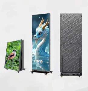 Foldable LED Screen with P1.86 P1.53 GOB WiFi Control for Digital Advertising Shopping Malls Retail Stores and Waiting Areas