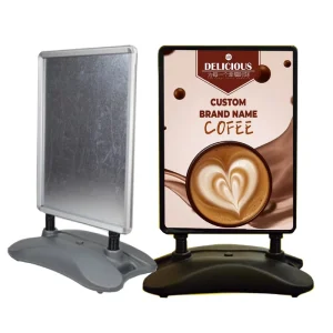 Foldable Portable Floor Sign Stand Display Poster Board Holder