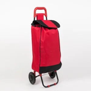 Foldable Shopping Trolley Cart with 2 Wheels with Carbon Steel Frame