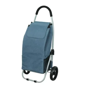 Folding Shopping Cart Lightweight Durable Eco Friendly with Adjustable Handle and Easy to Carry Design