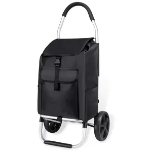 Folding Shopping Trolley with 6 Wheels and Ice Bag Shopping Cart