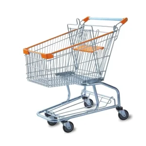 Folding Shopping Trolley with Zinc Plated Surface Customizable Size for Supermarket & Super Mall Use