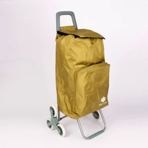 Folding Wheeled Lightweight Shopping Trolley Grocery Bag Cart with Climb 6 Wheels
