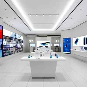 For MP002 ISO9001 Certified Retail Store Furniture for Mobile Phone Shop Decoration Accessory Display Phone Computer Counter