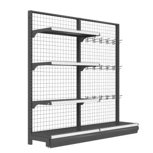 For Manufacturing Ready Packaging Grocery Racking Storage Rack Metal Wooden Store Display Supermarket Shelves Model A1 2