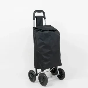 Four Wheels Push Shopping Trolley with Fabric Trolley Bag
