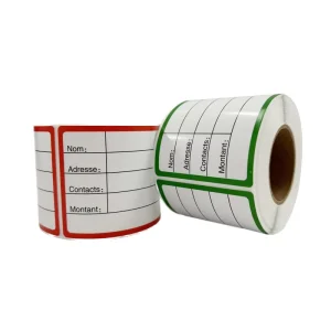 Free Sample Custom Direct Thermal 58mm Waterproof Self Adhesive White Barcode Labels 58×60 58×40 for Promotion Packaging
