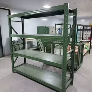 Freestanding Boltless Steel Powder Coated Supermarket Stacking Racks Shelves For Warehouse Storage Units