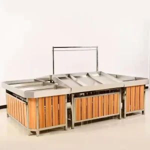 Fruit Vegetable Rack Promotion Display Stand Table Vegetable Desks Fruit Bins Fruit Platform