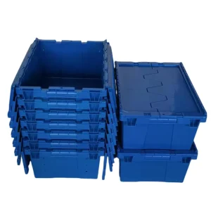 Fruits Plastic Crates Stackable Nestable Storage Boxes Bins Recyclable 20KG Load Capacity