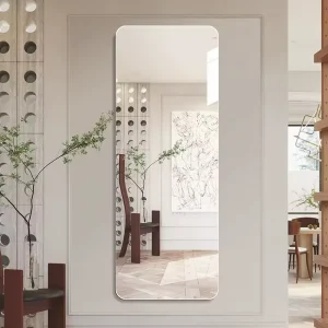 Full Length Self Adhesive Frameless Square Acrylic Mirror Modern Sticky Wall Decor Mirror Factory Direct