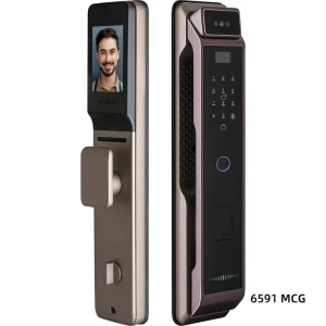 Fully Automatic 3D Face Recognition Fingerprint Password Smart Lock Visible Peephole Anti-Theft Door Lock