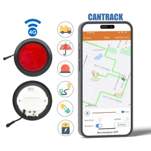 GPS Enabled LED Tail Light Tracker 4G Smart GPS Tracker for Trucks Trailers Chassis Covert Semi Truck Tracking Locator Device