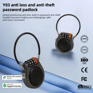 GPS Keychain for Air Tag Find My Tracker Anti Lost Wallet & Car Locator IOS Android