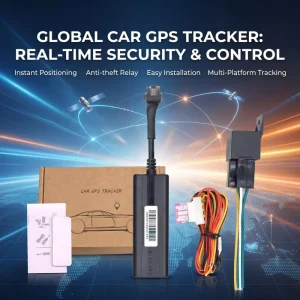 GPS Tracker for Car and Motorcycle Smart GPS Tracker Locator Mini Tracking Device Real time Alert SIM Card Supported